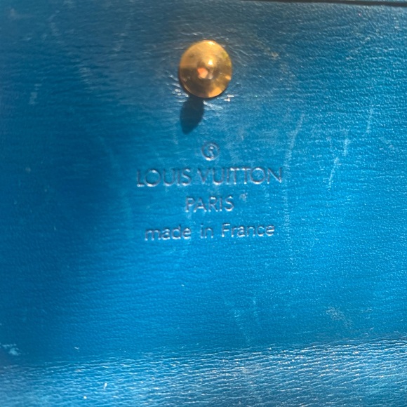 Louis Vuitton Epi Blue Tassil Leather Elise Bifold Wallet MI0962 - Picture 13 of 16